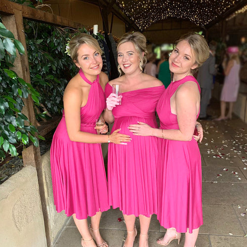 TDY Fuchsia Short Infinity Dress