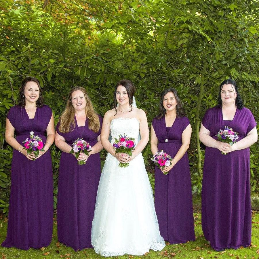 TDY Grape Maxi Infinity Bridesmaid Dress – Thedaintyard