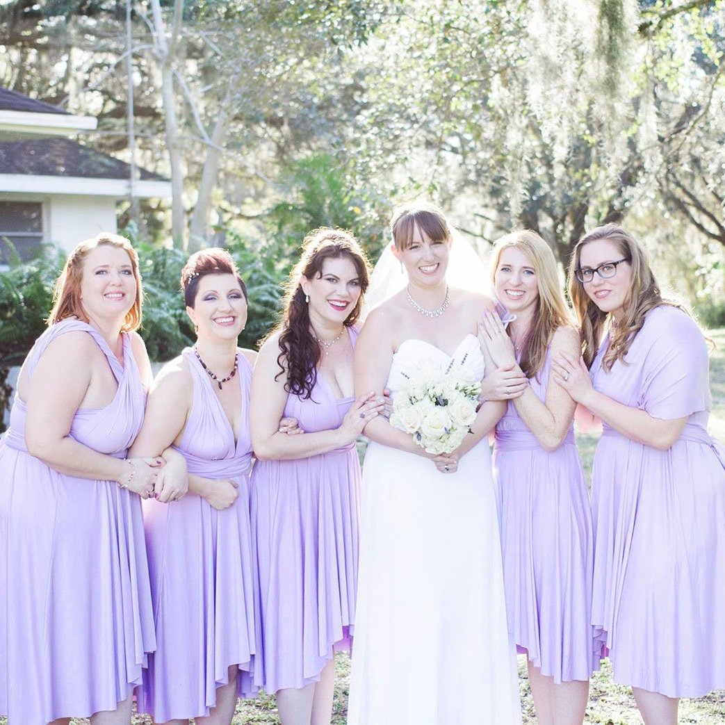 TDY Lilac Short Infinity Dress TDY Lilac Short Infinity Dress