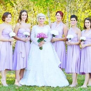 TDY Lilac Short Infinity Bridesmaid Dress Thedaintyard TDY Lilac Short Infinity Bridesmaid Dress Thedaintyard