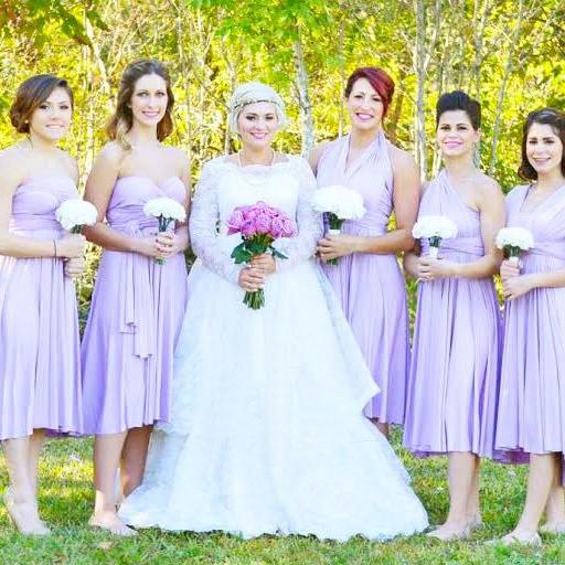 TDY Lilac Short Infinity Dress TDY Lilac Short Infinity Dress