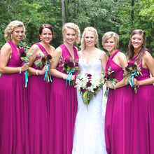 Load image into Gallery viewer, TDY Magenta Maxi Infinity Dress