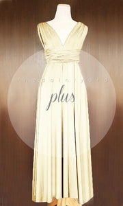 TDY Champagne Maxi Infinity Dress