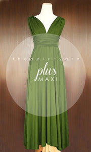 TDY Olive Green Maxi Infinity Dress