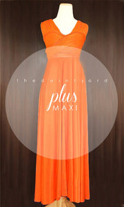 TDY Orange Maxi Infinity Dress