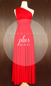TDY Red Maxi Infinity Dress