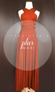 TDY Burnt Orange Maxi Infinity Dress