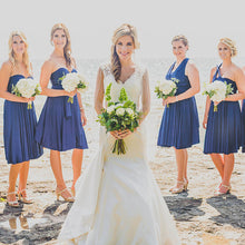 Load image into Gallery viewer, TDY Midnight Blue Short Infinity Dress