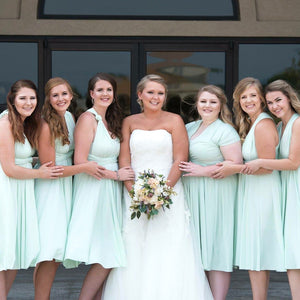 TDY Mint Short Infinity Bridesmaid Dress Thedaintyard TDY Mint Short Infinity Bridesmaid Dress Thedaintyard