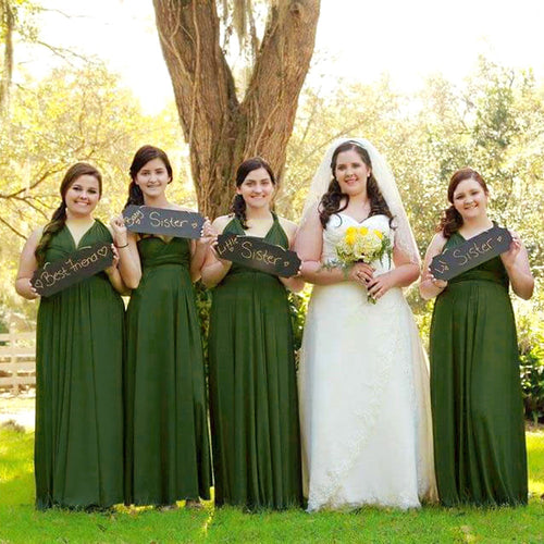 TDY Moss Green Maxi Infinity Dress