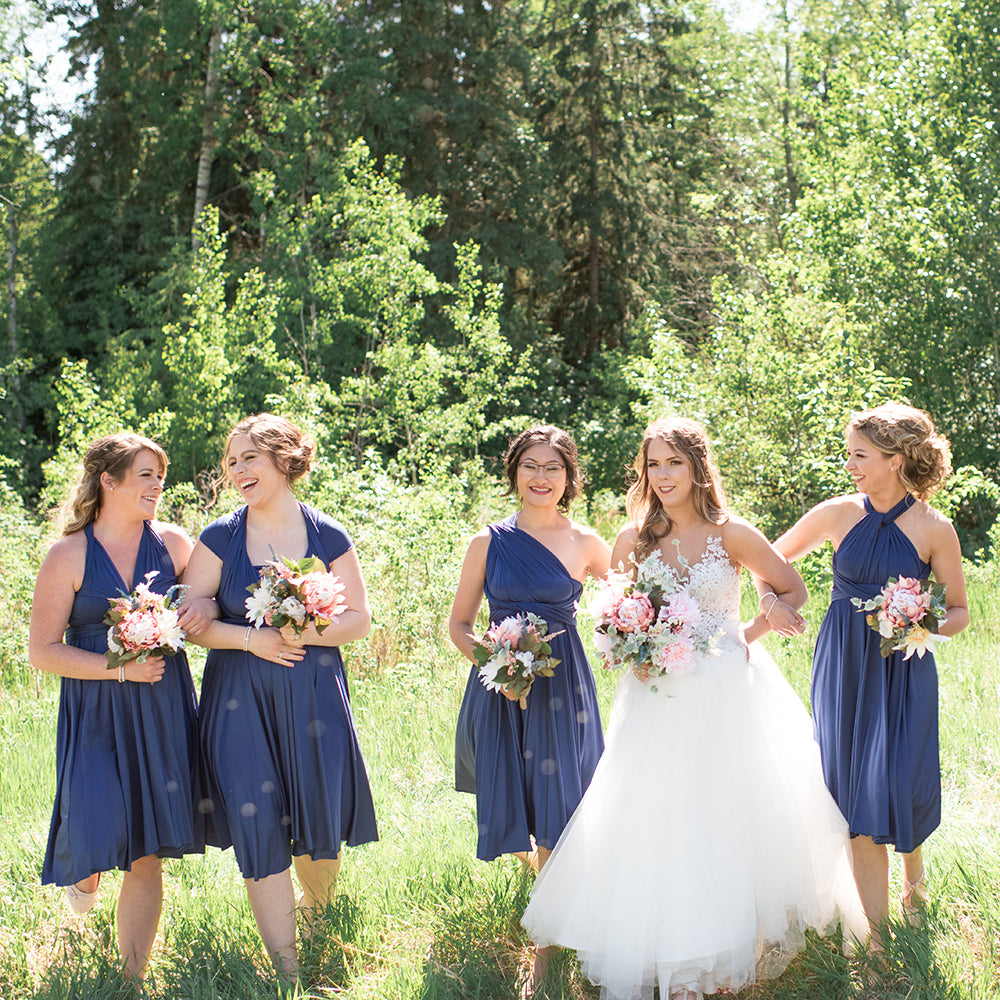 TDY Navy Short Infinity Dress