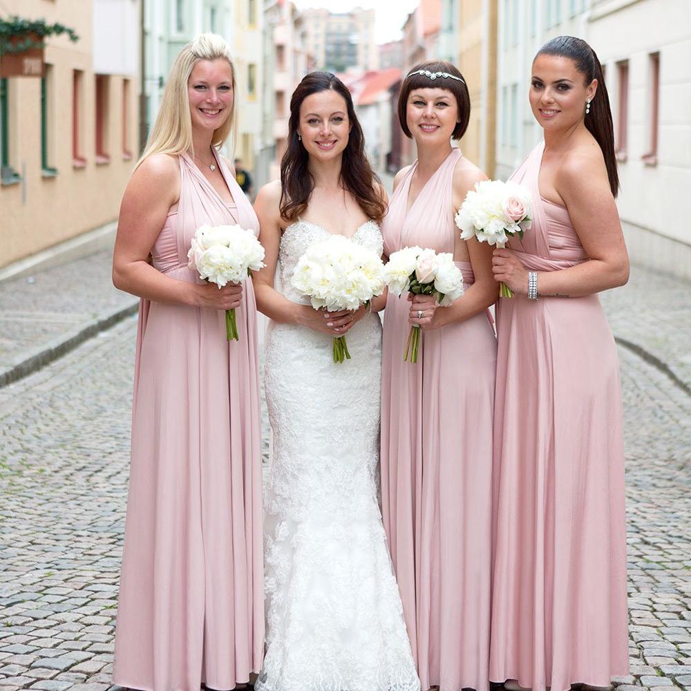 TDY Nude Pink Maxi Infinity Bridesmaid Dress Thedaintyard TDY Nude Pink Maxi Infinity Bridesmaid Dress Thedaintyard