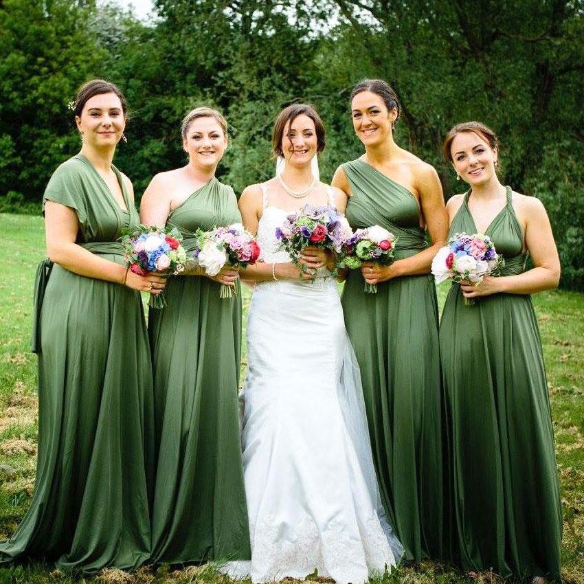 TDY Olive Green Maxi Infinity Dress TDY Olive Green Maxi Infinity Dress