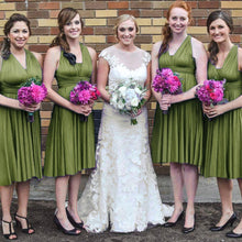 Load image into Gallery viewer, TDY Olive Short Infinity Dress