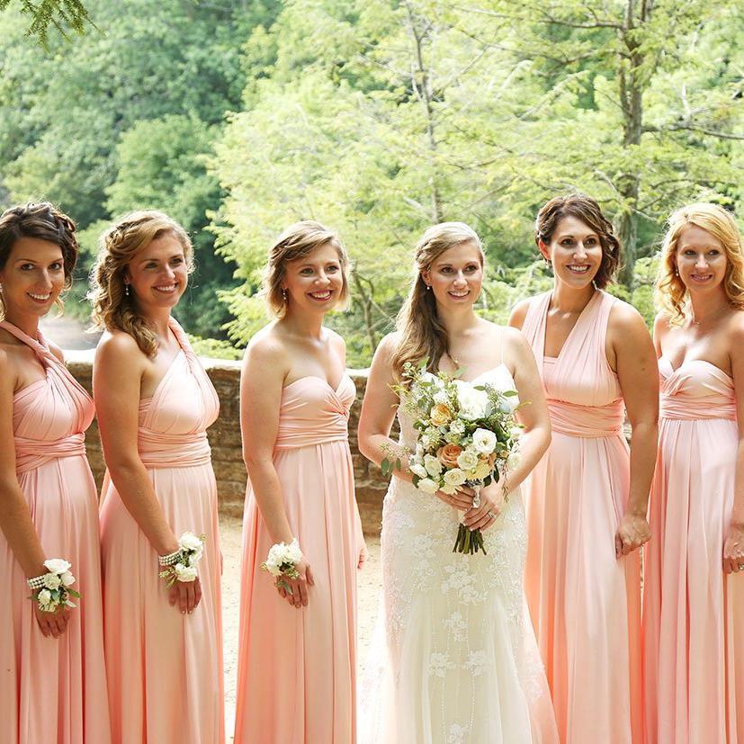 TDY Peach Maxi Infinity Dress TDY Peach Maxi Infinity Dress