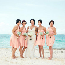 Load image into Gallery viewer, TDY Peach Short Infinity Dress