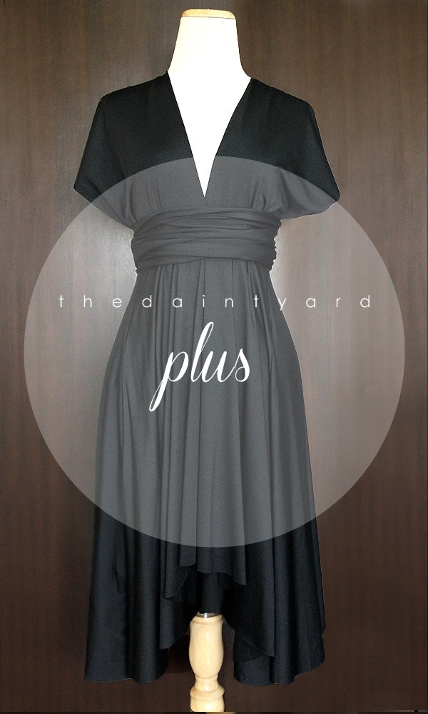 TDY Black Short Infinity Bridesmaid Dress Thedaintyard TDY Black Short Infinity Bridesmaid Dress Thedaintyard