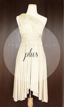 Load image into Gallery viewer, TDY Champagne Short Infinity Dress