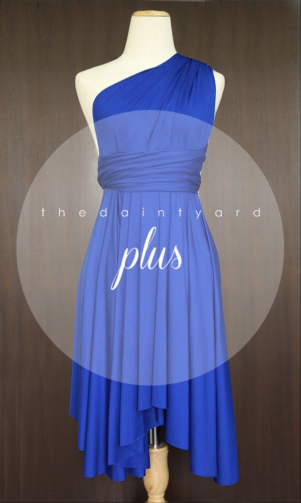 TDY Cobalt Blue Short Infinity Bridesmaid Dress Thedaintyard TDY Cobalt Blue Short Infinity Bridesmaid Dress Thedaintyard