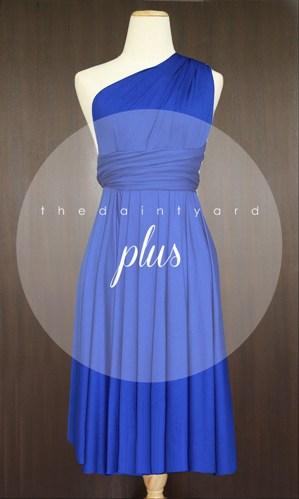 TDY Cobalt Blue Short Infinity Bridesmaid Dress – Thedaintyard