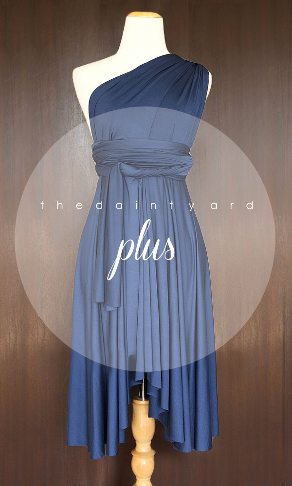 TDY Midnight Blue Short Infinity Bridesmaid Dress Thedaintyard TDY Midnight Blue Short Infinity Bridesmaid Dress Thedaintyard