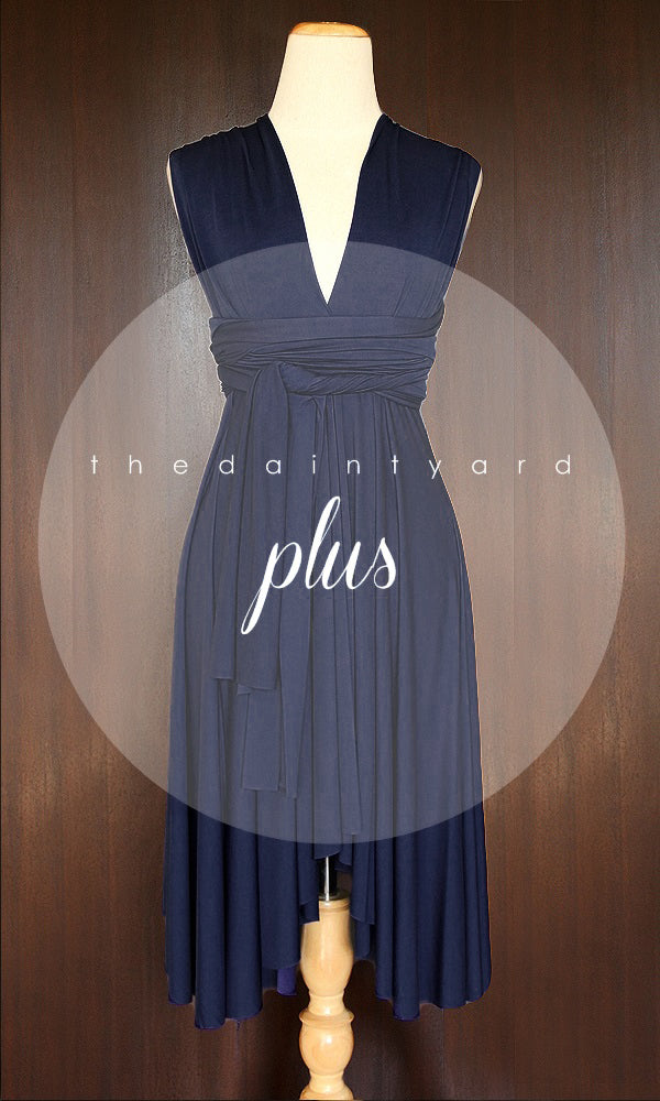 TDY Navy Short Infinity Bridesmaid Dress Thedaintyard TDY Navy Short Infinity Bridesmaid Dress Thedaintyard