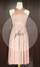 Load image into Gallery viewer, TDY Nude Pink Short Infinity Dress