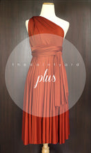 Load image into Gallery viewer, TDY Burnt Orange Short Infinity Dress