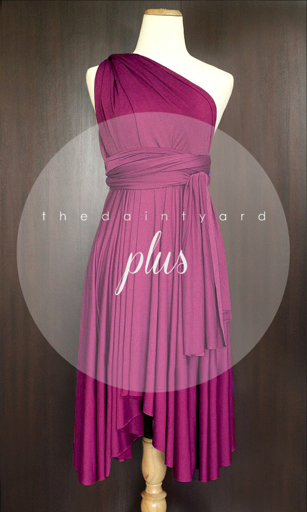 magenta bridesmaid dresses TDY Magenta Short Infinity Bridesmaid Dress – Thedaintyard