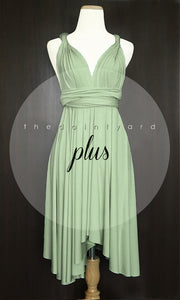 TDY Sage Green Short Infinity Bridesmaid Dress Thedaintyard TDY Sage Green Short Infinity Bridesmaid Dress Thedaintyard