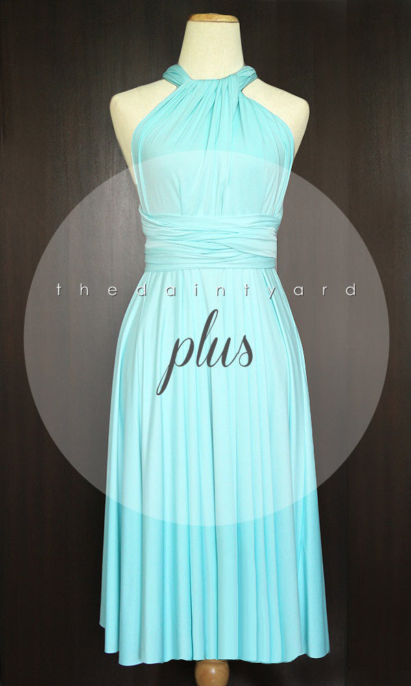 TDY Sky Blue Short Infinity Bridesmaid Dress – Thedaintyard