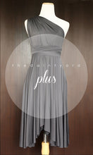 Load image into Gallery viewer, TDY Slate Grey Short Infinity Dress