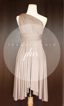 Load image into Gallery viewer, TDY Light Taupe Short Infinity Dress
