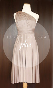 TDY Light Taupe Short Infinity Dress