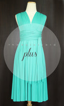Load image into Gallery viewer, TDY Turquoise Short Infinity Dress