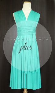 TDY Turquoise Short Infinity Dress