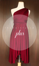 Load image into Gallery viewer, TDY Wine Red Short Infinity Dress