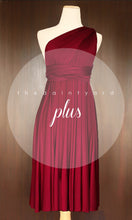 Load image into Gallery viewer, TDY Wine Red Short Infinity Dress