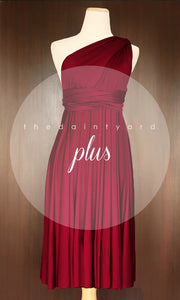 TDY Wine Red Short Infinity Dress