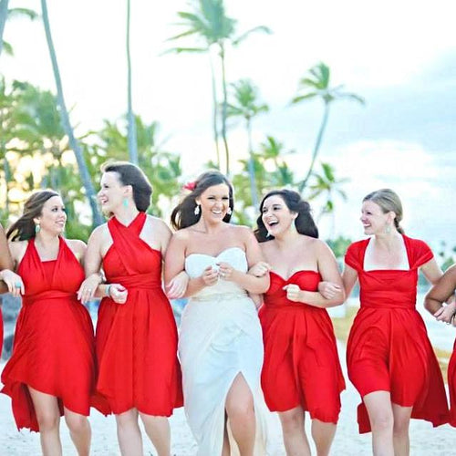 TDY Red Short Infinity Dress
