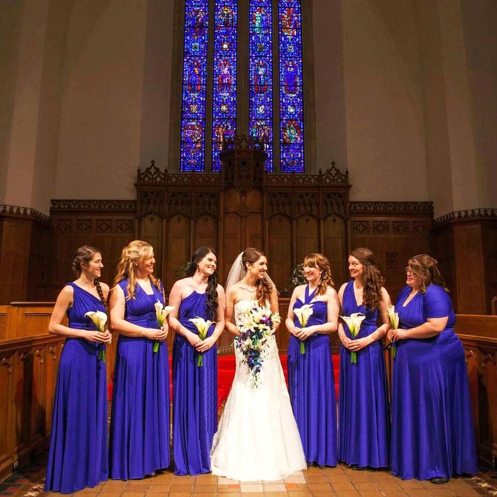 TDY Royal Blue Maxi Infinity Bridesmaid Dress Thedaintyard TDY Royal Blue Maxi Infinity Bridesmaid Dress Thedaintyard