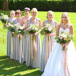 silver gray infinity dress Long Silver Grey Infinity Dress
