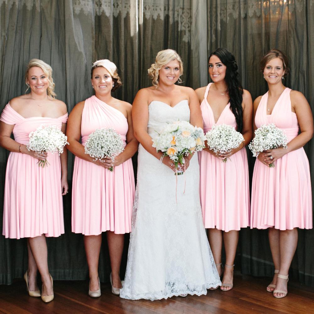 TDY Sweet Pink Short Infinity Dress TDY Sweet Pink Short Infinity Dress