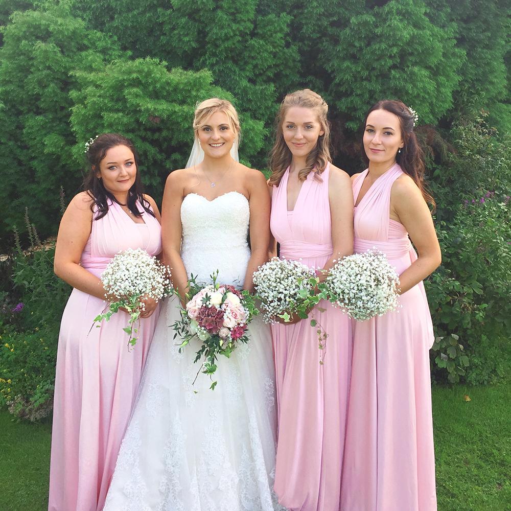 TDY Sweet Pink Maxi Infinity Dress TDY Sweet Pink Maxi Infinity Dress