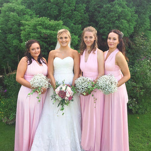 Sample Sale TDY Sweet Pink Maxi Infinity Bridesmaid Dress Thedaintyard Sample Sale TDY Sweet Pink Maxi Infinity Bridesmaid Dress Thedaintyard