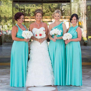 TDY Turquoise Maxi Infinity Bridesmaid Dress – Thedaintyard