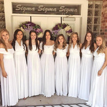Load image into Gallery viewer, TDY White Maxi Infinity Dress