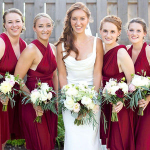 TDY Wine Red Short Infinity Dress